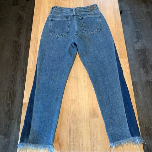 Hidden Jeans Two Tone Distressed Raw Hem Jeans Size 25 - Picture 10 of 14